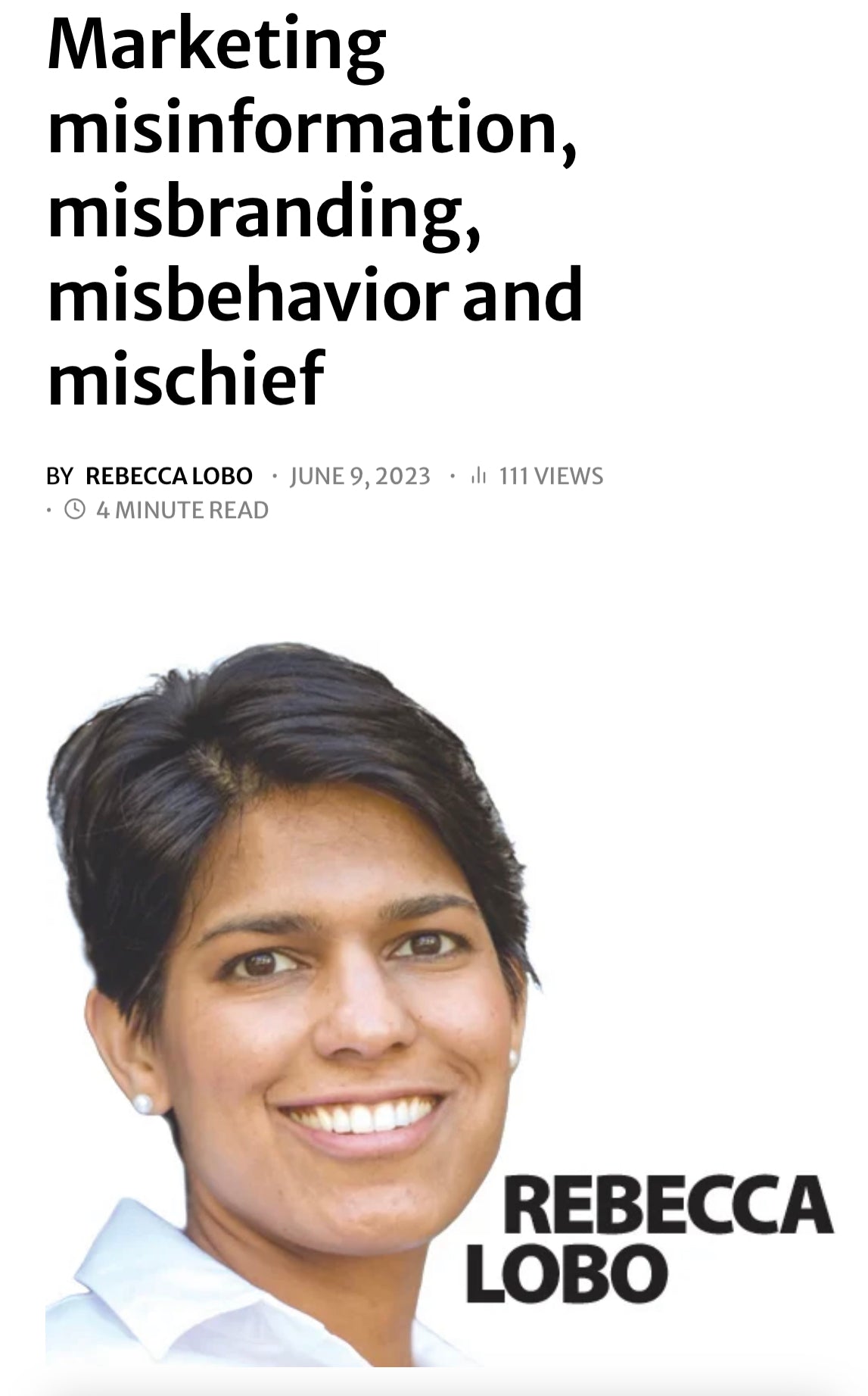 Misbehavioring Marketing Misinformation, Misbranding, Misbehavior, and Mischief – Bexi ...